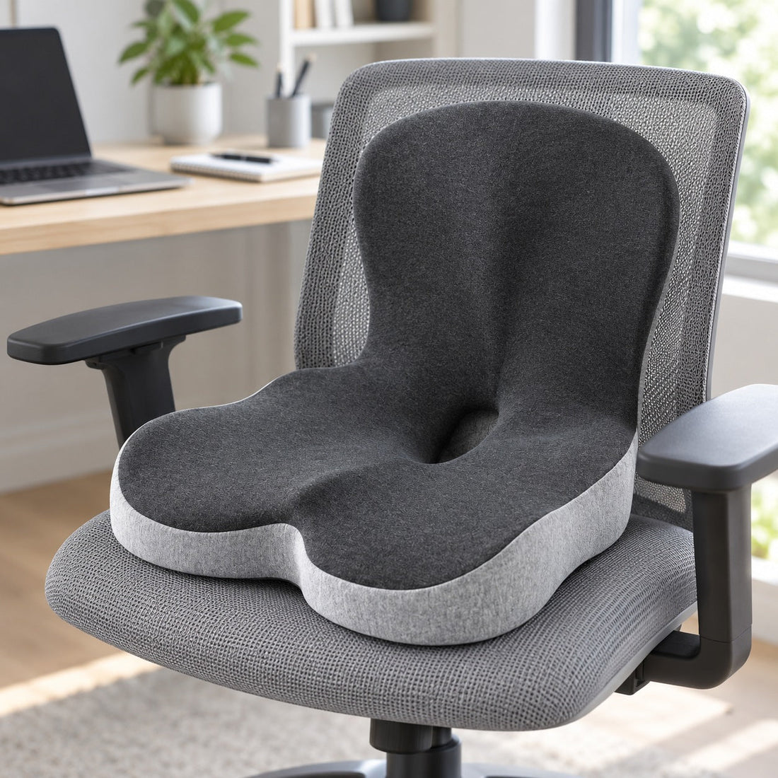 Contoured Holdform seat cushion on a home-office chair